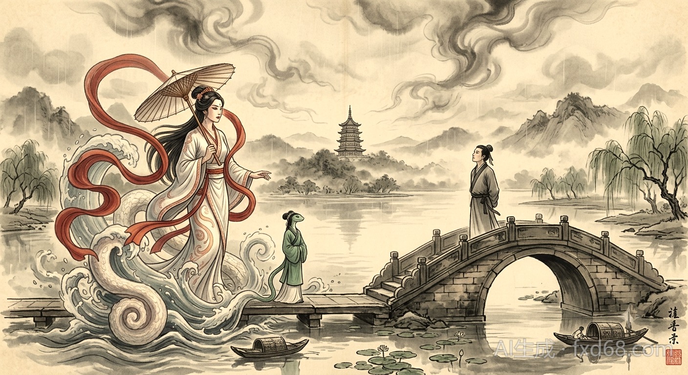 白蛇传断桥相遇