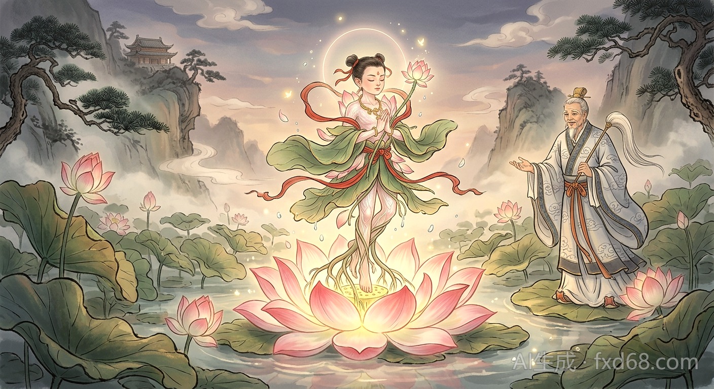 哪吒莲花化身